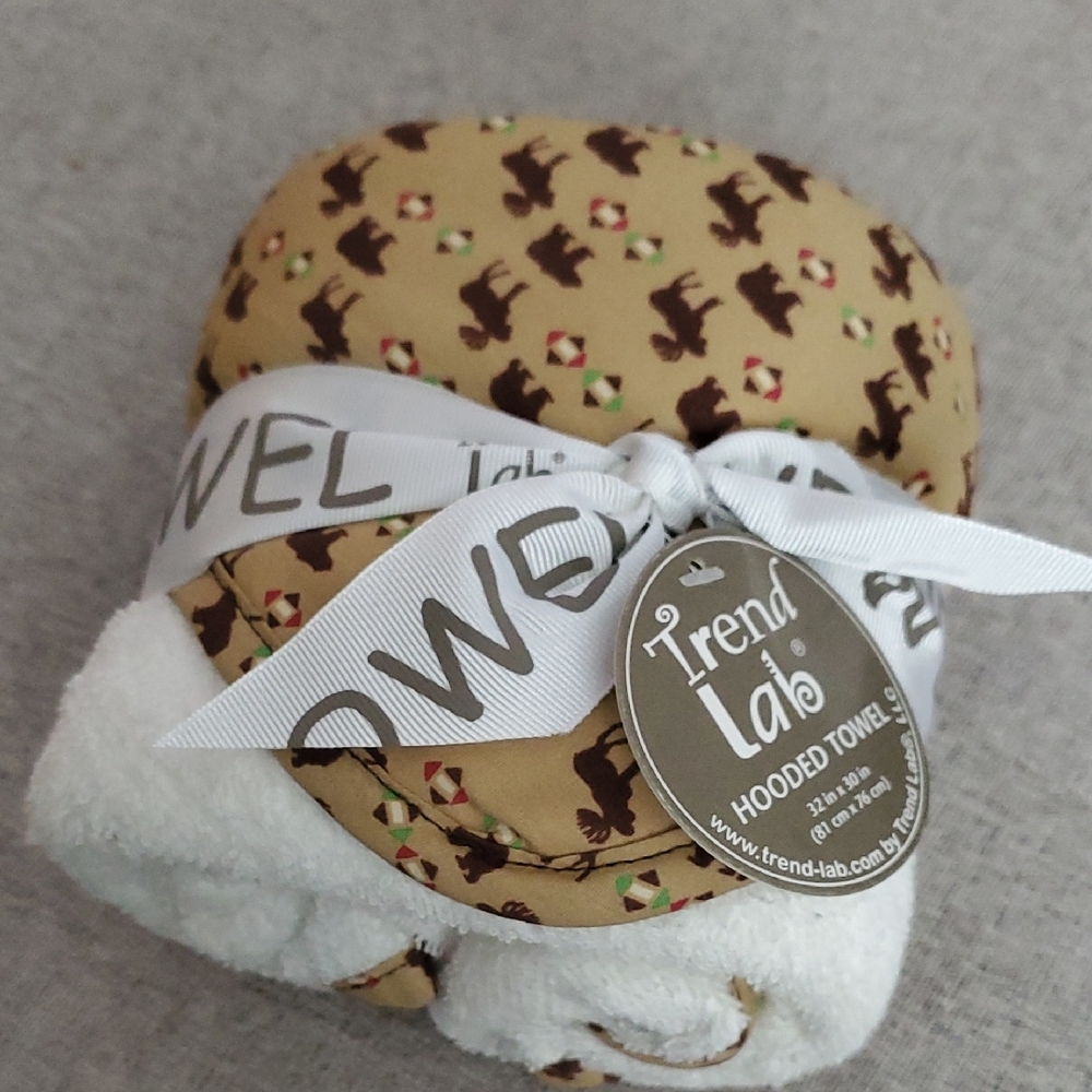 Trend Lab Hooded Towel with Bear Print